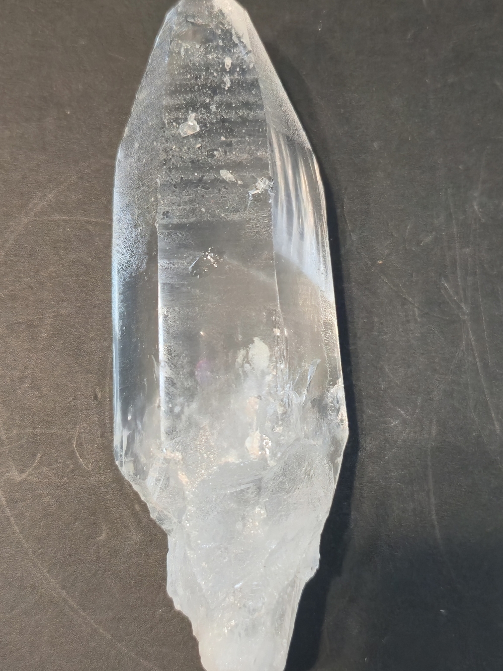 💎 Natural Clear Quartz Crystal Point • Approx. 4.25” • 4.44 oz